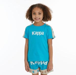 Camiseta Kappa 222 Banda Deto 2 Turquesa Claro | 48670-UQZG
