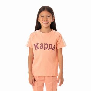 Camiseta Kappa 222 Banda Deto Rosas Coral | 08357-XHLJ