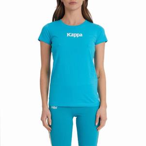 Camiseta Kappa Authentic Amboasary Turquesa Claro | 18379-YHFV