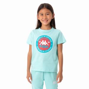 Camiseta Kappa Authentic Franeker Azules | 90156-SDAU