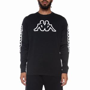 Camiseta Kappa Logo Aby Negros | 24569-GXDW