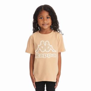 Camiseta Kappa Logo Bant Beige | 25741-KGRZ