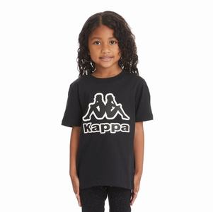 Camiseta Kappa Logo Bant Negros | 58697-IAZU
