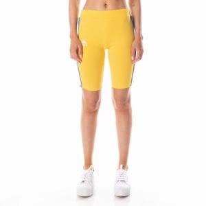 Pantalones Cortos Ciclismo Kappa 222 Banda Dicles 2 Amarillos Azules Claro | 14635-ZQLE