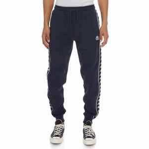 Pantalones Deportivos Kappa 222 Banda Alanz 2 Azul Marino Negros | 38791-IPJW