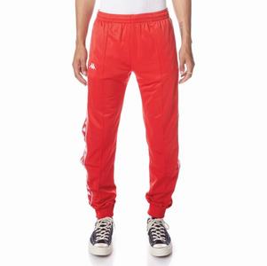 Pantalones Deportivos Kappa 222 Banda Rastoriazz Rojos Blancos | 10836-ZRMV