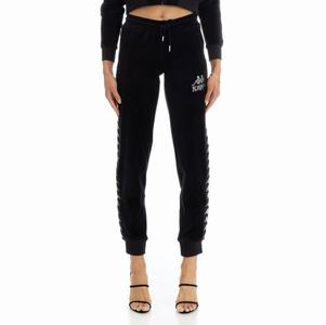 Pantalones Deportivos Kappa 222 Banda Shiner Negros | 68103-BTIM