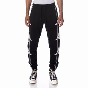 Pantalones Deportivos Kappa Authentic Clint Negros | 56801-IRBJ