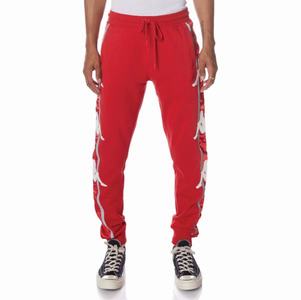 Pantalones Deportivos Kappa Authentic Clint Rojos Blancos | 56913-LOIV