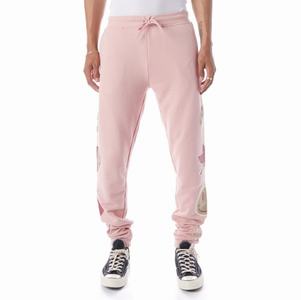 Pantalones Deportivos Kappa Logo Barillas Rosas Claro | 85017-HYSD