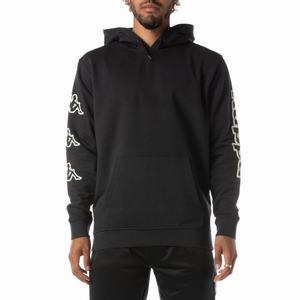 Sudadera Con Capucha Kappa Logo Avo Negros | 26439-WZLX