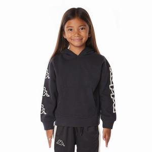 Sudadera Con Capucha Kappa Logo Avo Negros | 63029-YBXN